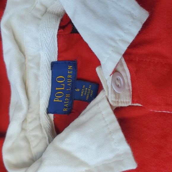 Polo Ralph Lauren Long Sleeve Hooded Pullover Polo Red Black Stripe Youth 6 - Picture 3 of 8